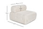 Atelier Del Sofa O1 Sofá de 1 Plaza Crema Comodidad Inigualable